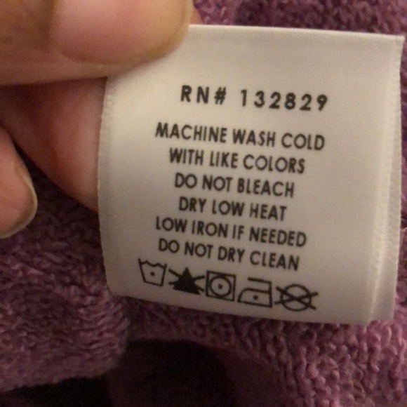 Lovers & Friends purple utility Shacket in size L NWT 100% cotton fleece lined - Picture 4 of 6